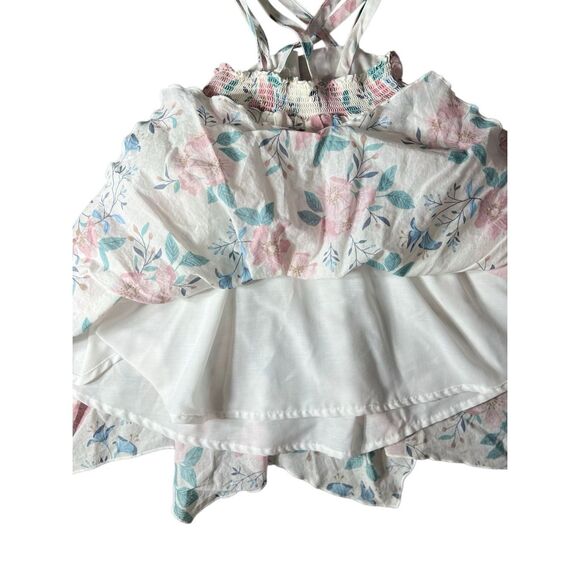 Rachel Zoe Garden Dress 2T Handkerchief Hem Floral Print Sleeveless Party Vacay - Picture 10 of 11